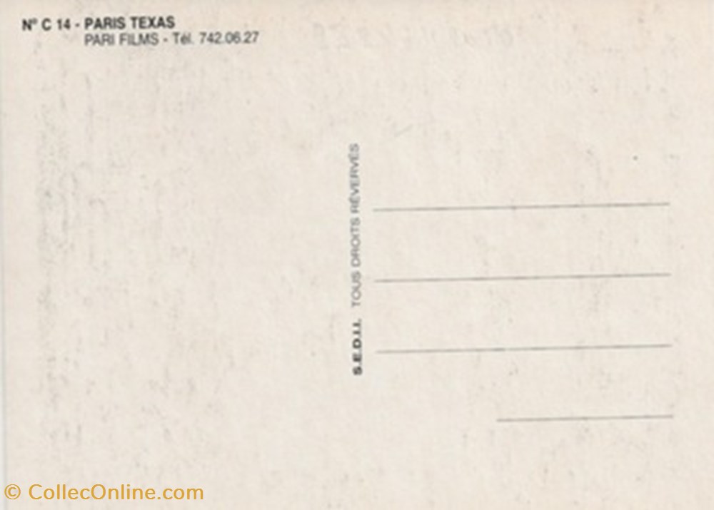 Paris, Texas cartes postales autres paris texas