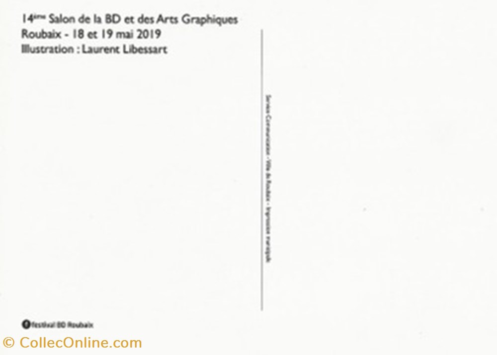 Roubaix (59) 2019 cartes postales bande dessinee roubaix 59 2019