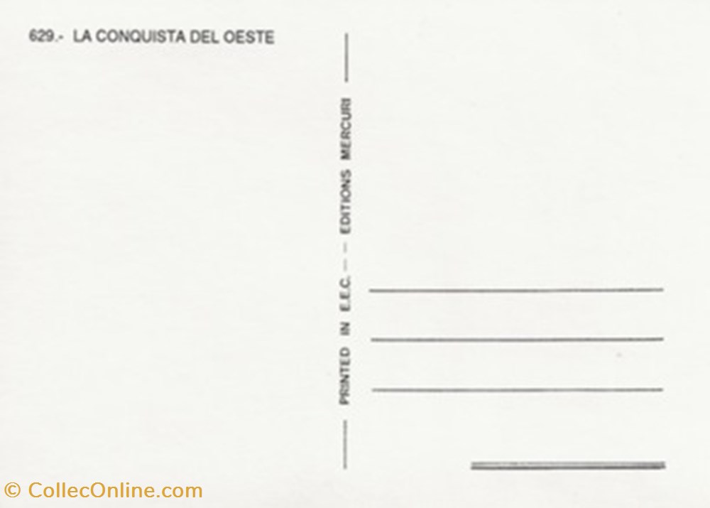 La conquista del oeste cartes postales autres la conquista del oeste