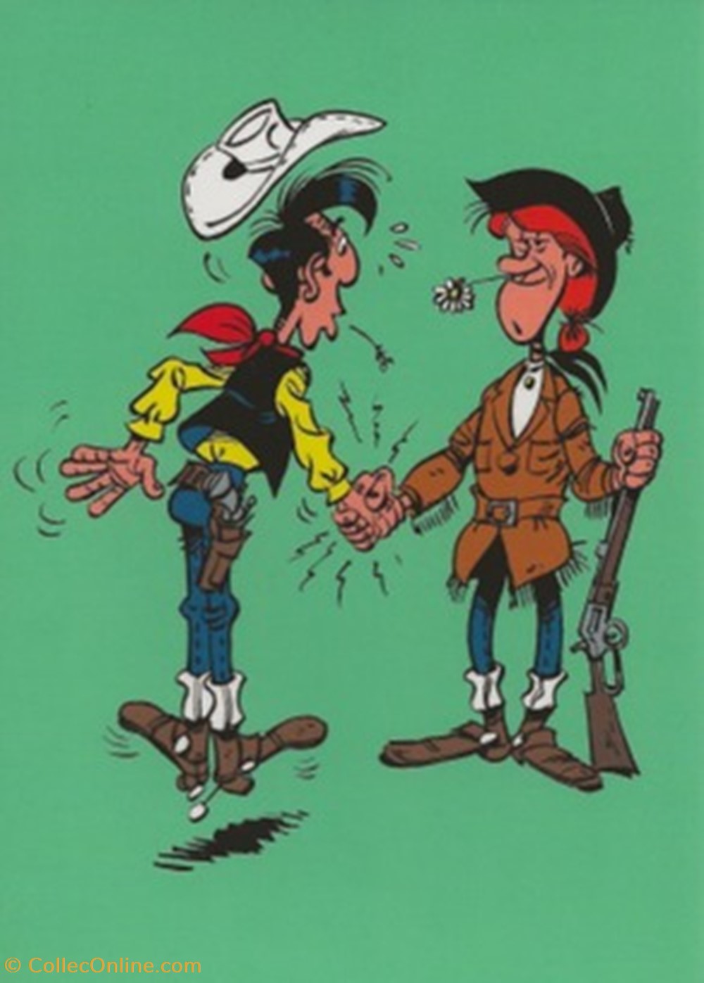 Lucky Luke cartes postales bande dessinee lucky luke
