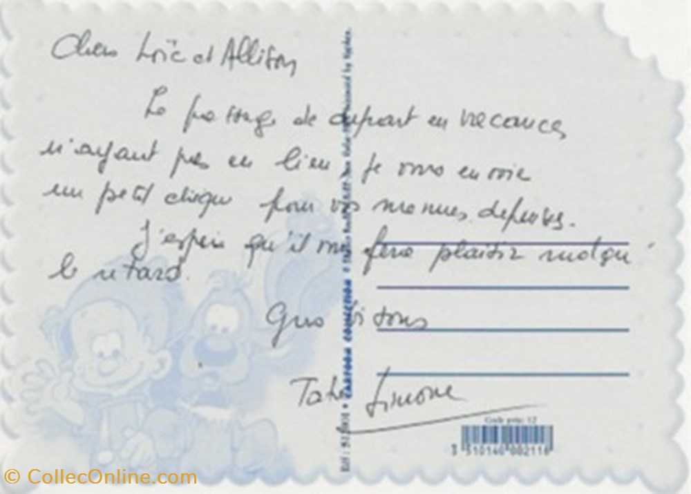 Boule et Bill cartes postales bande dessinee boule et bill