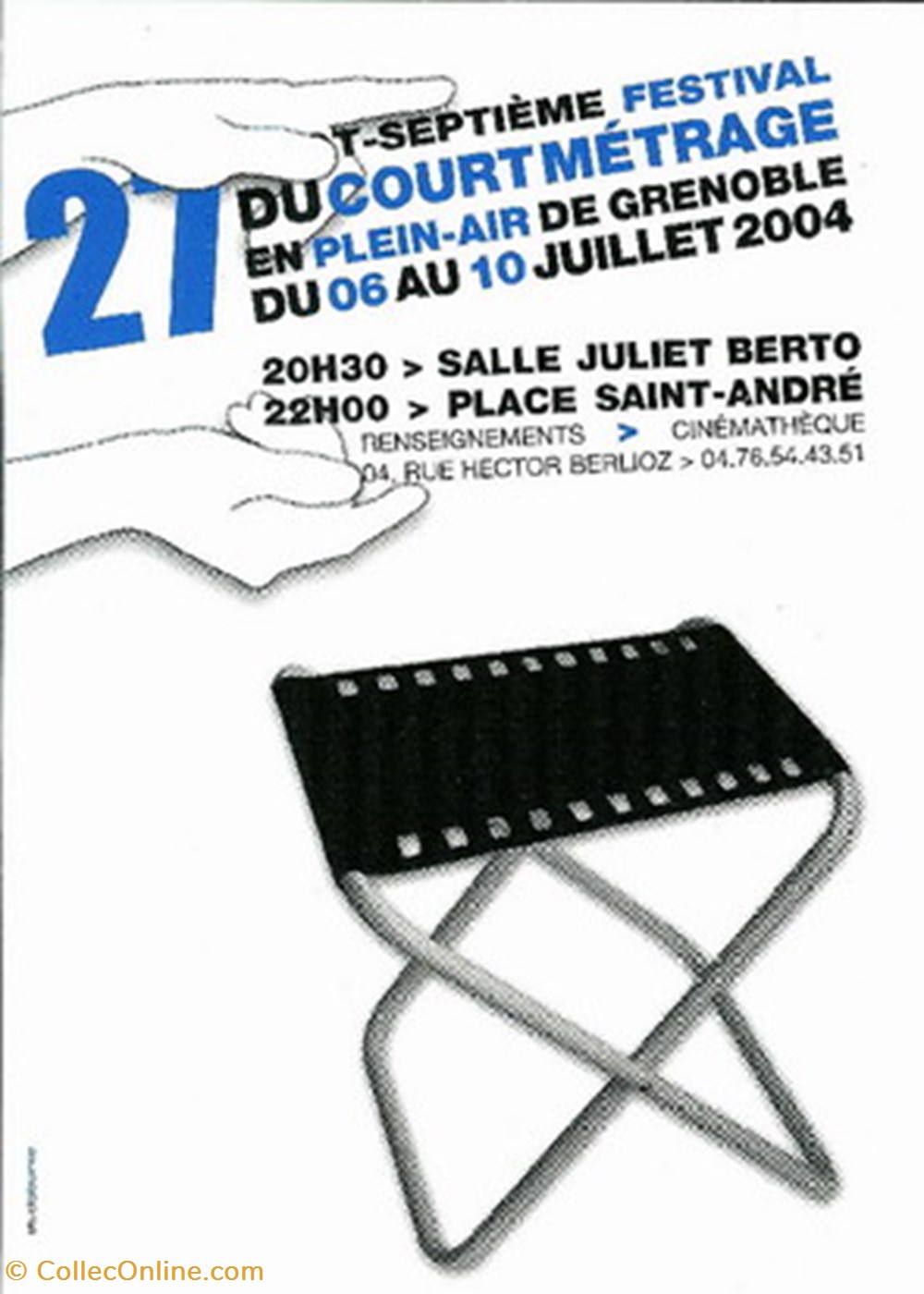 cartes postales autres grenoble festival du court metrage de plein air 2004