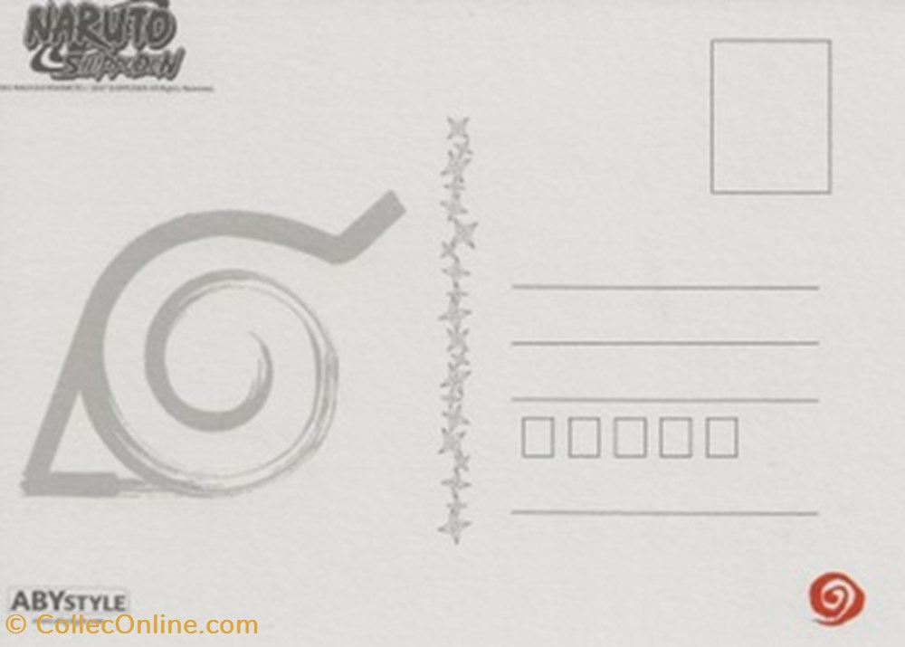 Naruto shippuden cartes postales bande dessinee naruto shippuden