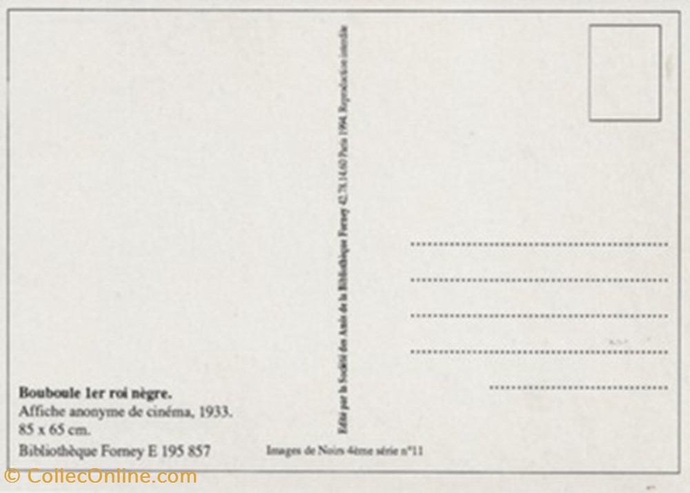 cartes postales autres bouboule 1er roi negre
