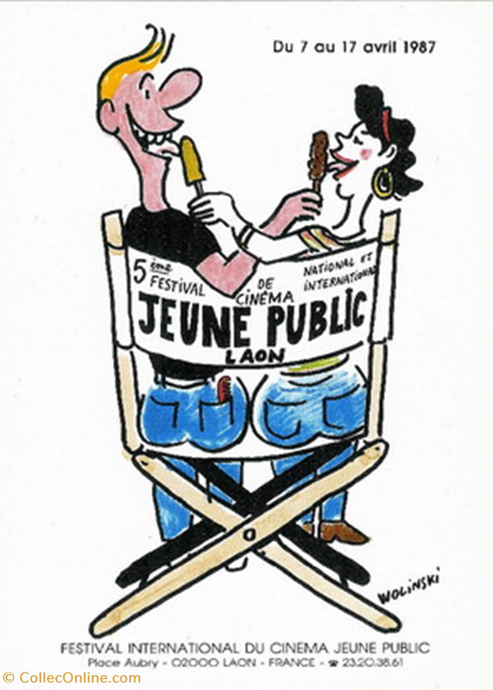 Laon Festival de cinéma jeune public 1987 cartes postales autres laon festival de cinema jeune public 1987