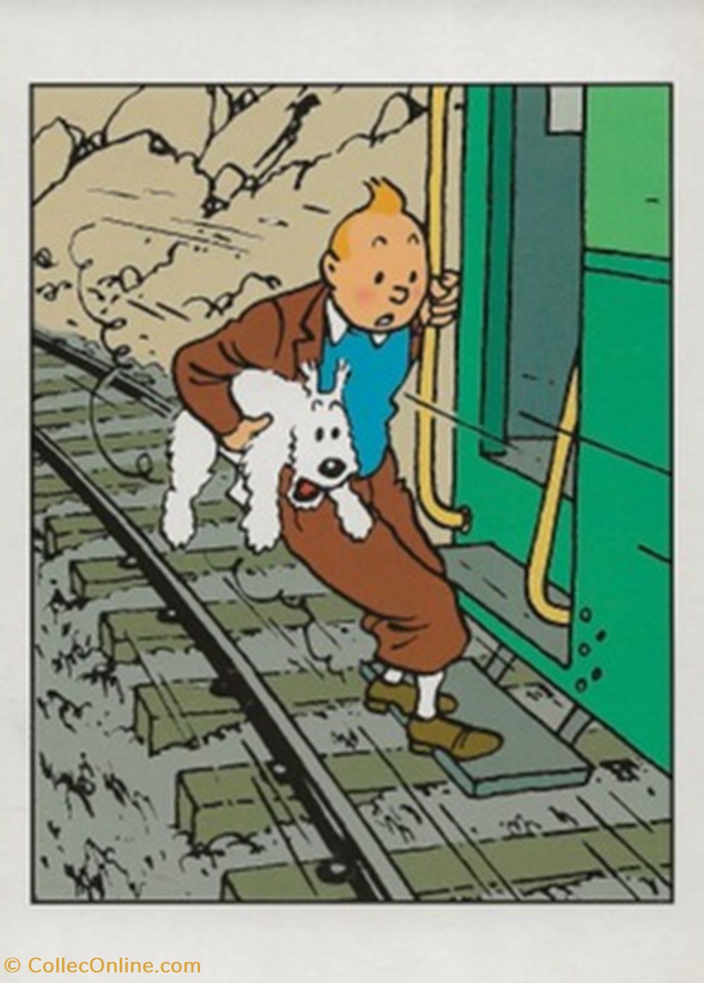 cartes postales bande dessinee tintin