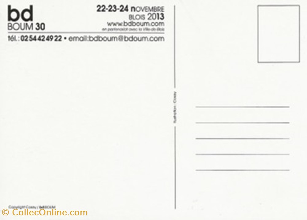 Blois (41) 2013 cartes postales bande dessinee blois 41 2013