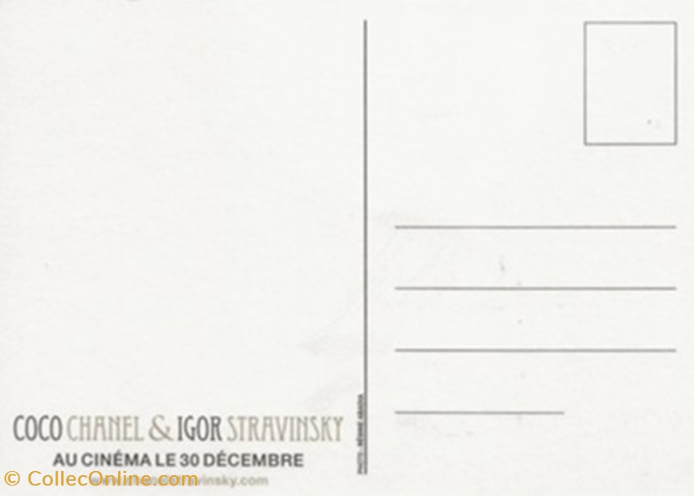 Coco Chanel & Igor Stravinski cartes postales autres coco chanel igor stravinski
