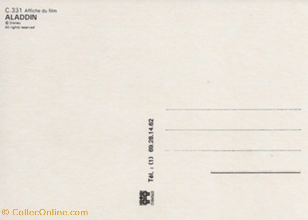 cartes postales autres aladin
