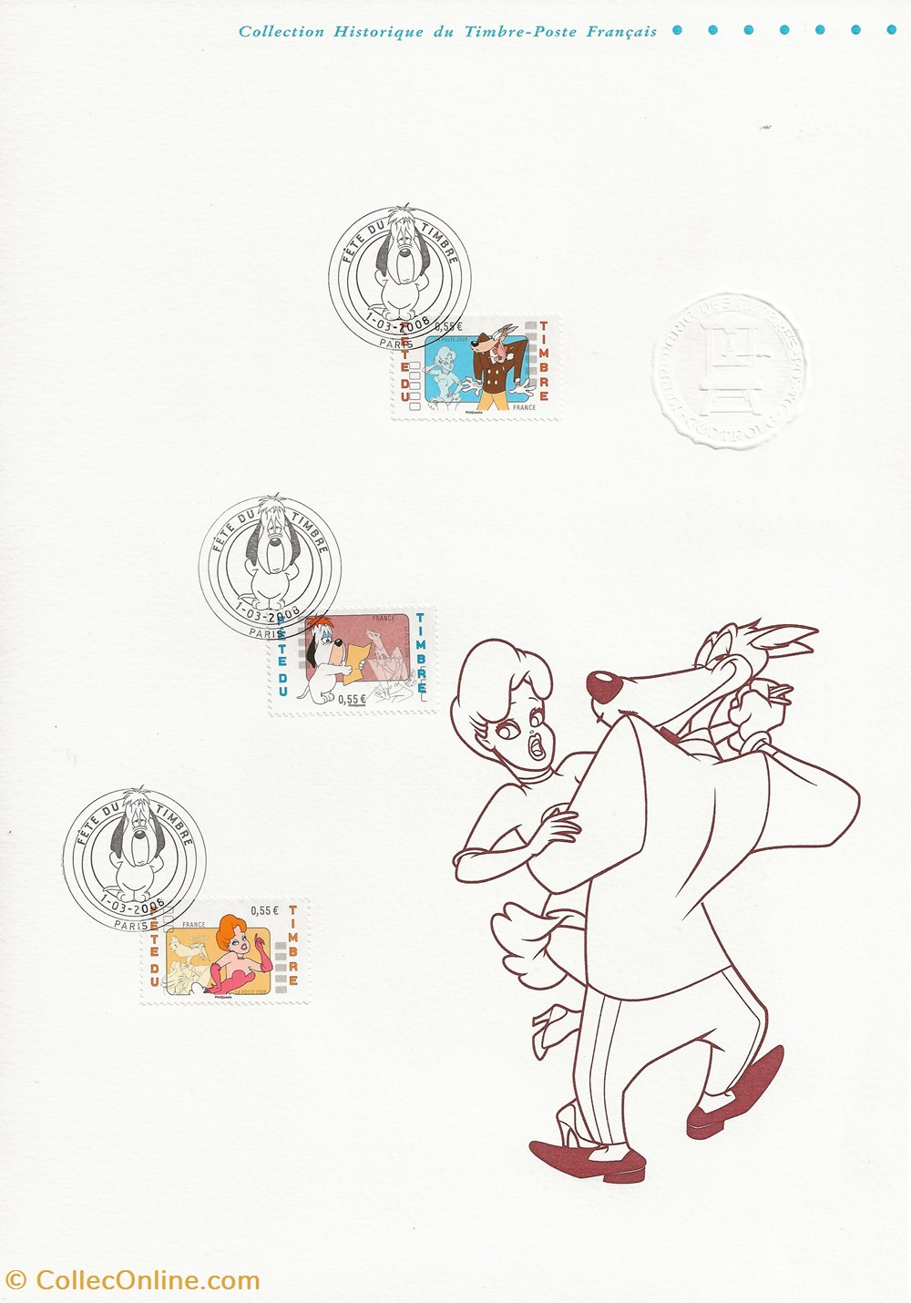 ZZ Collection historique pour la fête du timbre 2008 timbres zz collection historique pour la fete du timbre 2008