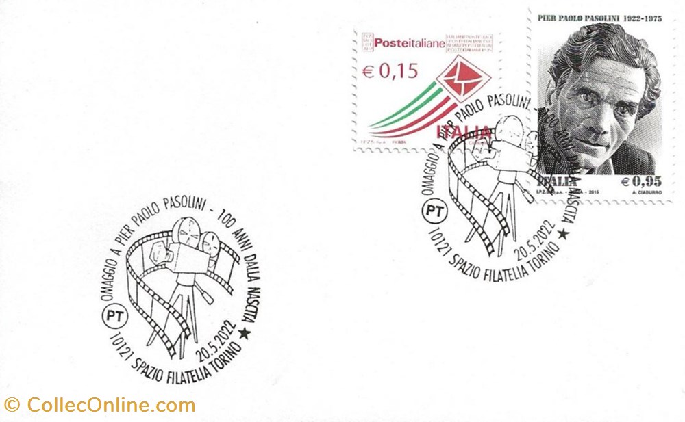 timbres torino italie 2022 omaggio a pier paolo pasolini 100 anni dalla nascita