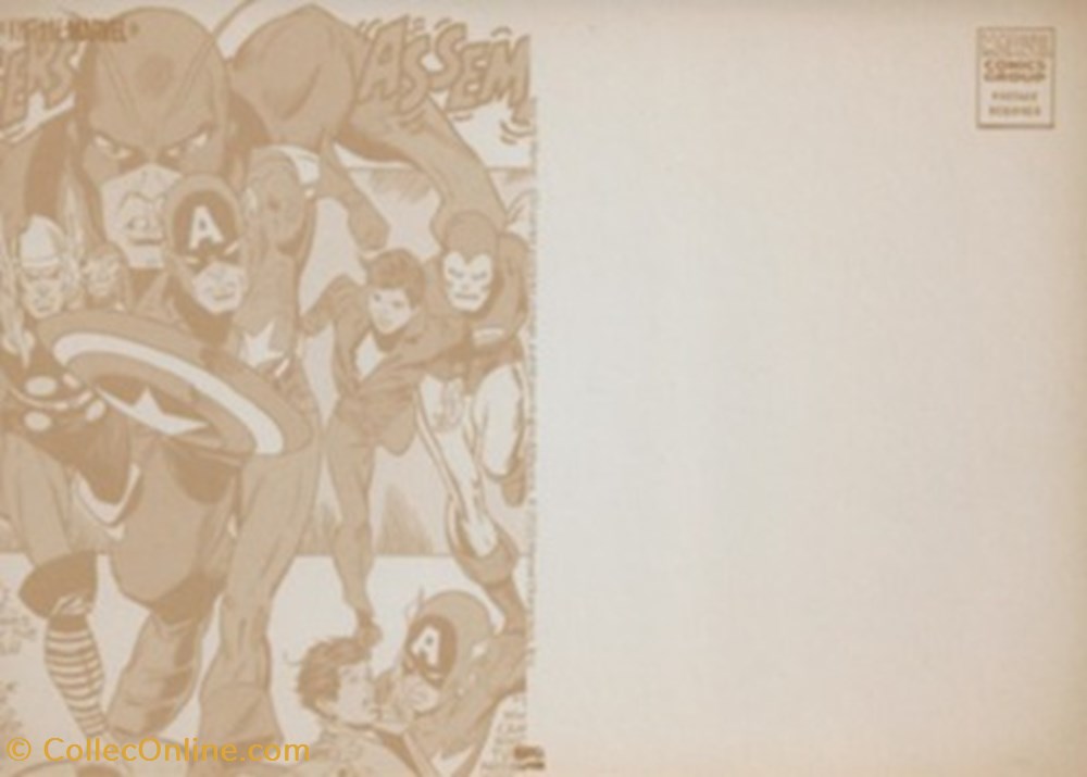 cartes postales bande dessinee marvel