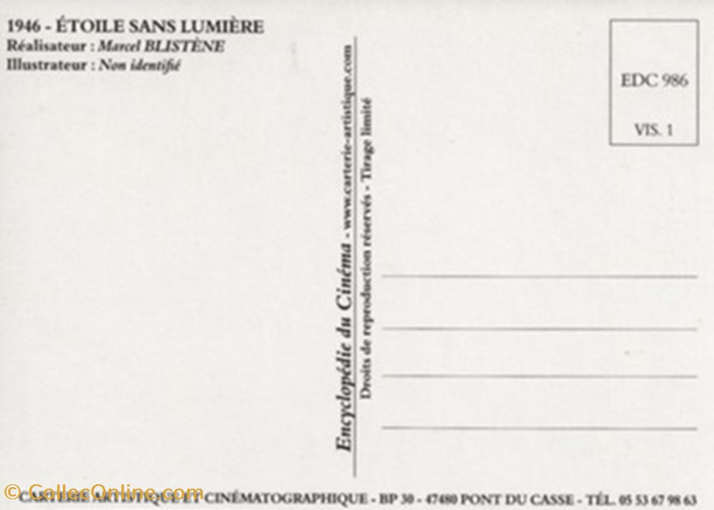 Etoile sans lumière cartes postales autres etoile sans lumiere