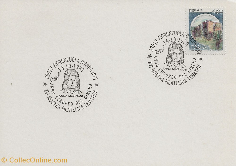 timbres fiorenzuola arda italie 1989 anno europeo del cinema anna magnani