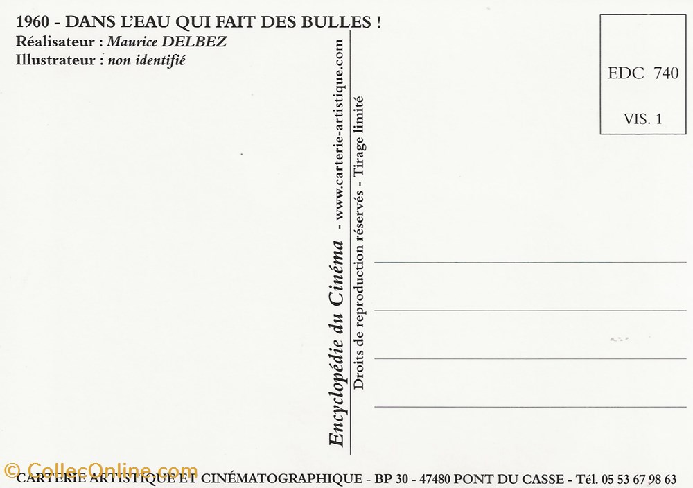 Dans l'eau... qui fait des bulles cartes postales autres dans eau qui fait des bulles