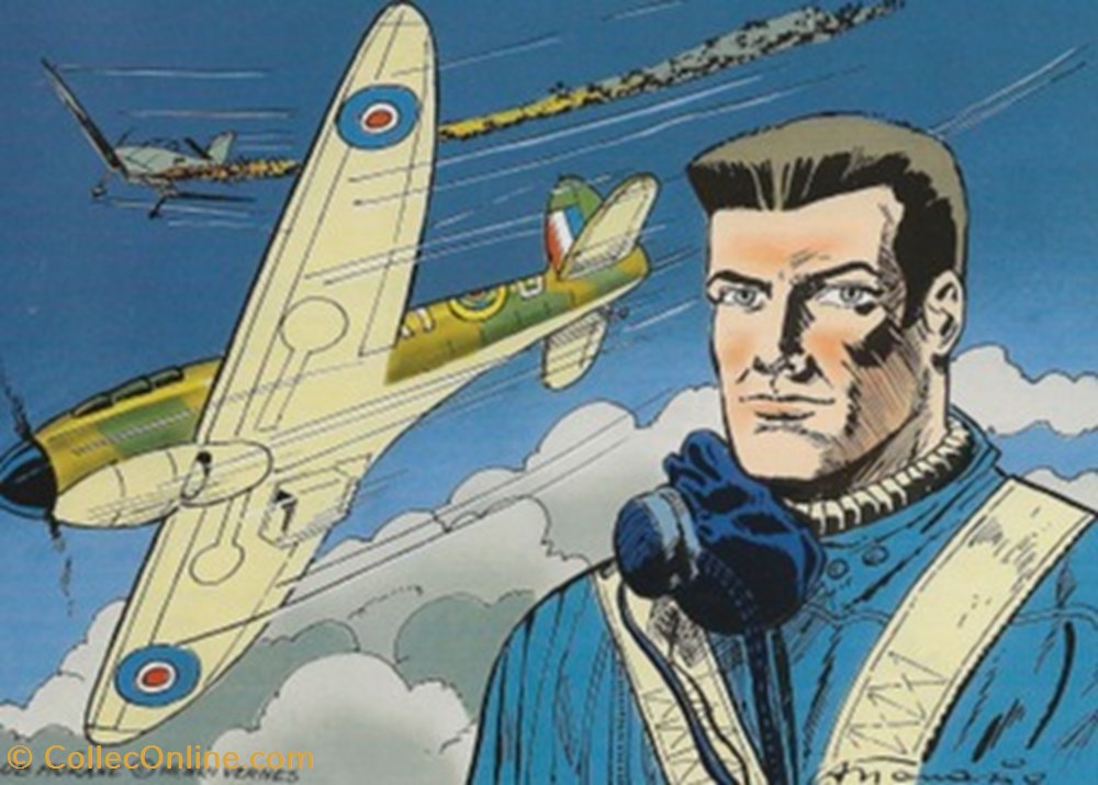 Bob Morane cartes postales bande dessinee bob morane