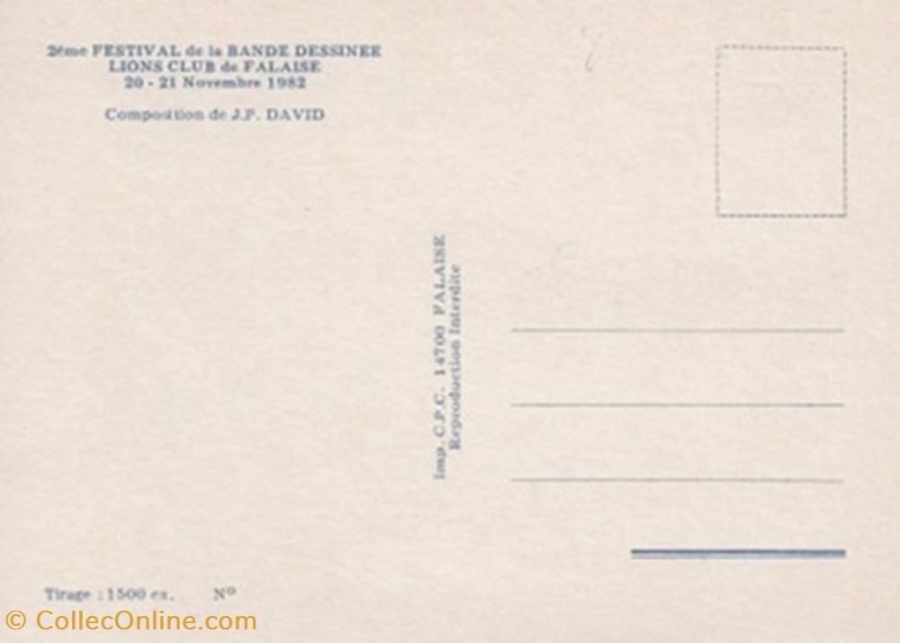 Falaise (76) 1982 cartes postales bande dessinee falaise 76 1982