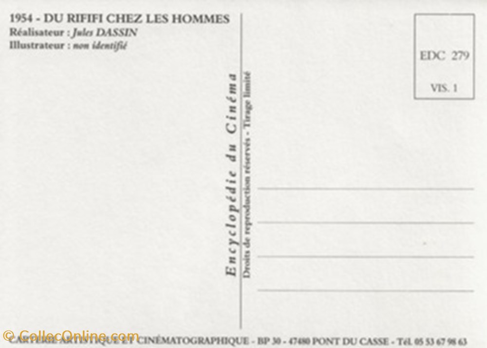 Du rififi chez les hommes cartes postales autres du rififi chez les hommes