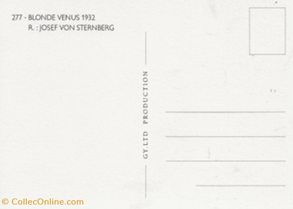 cartes postales autres blonde venus