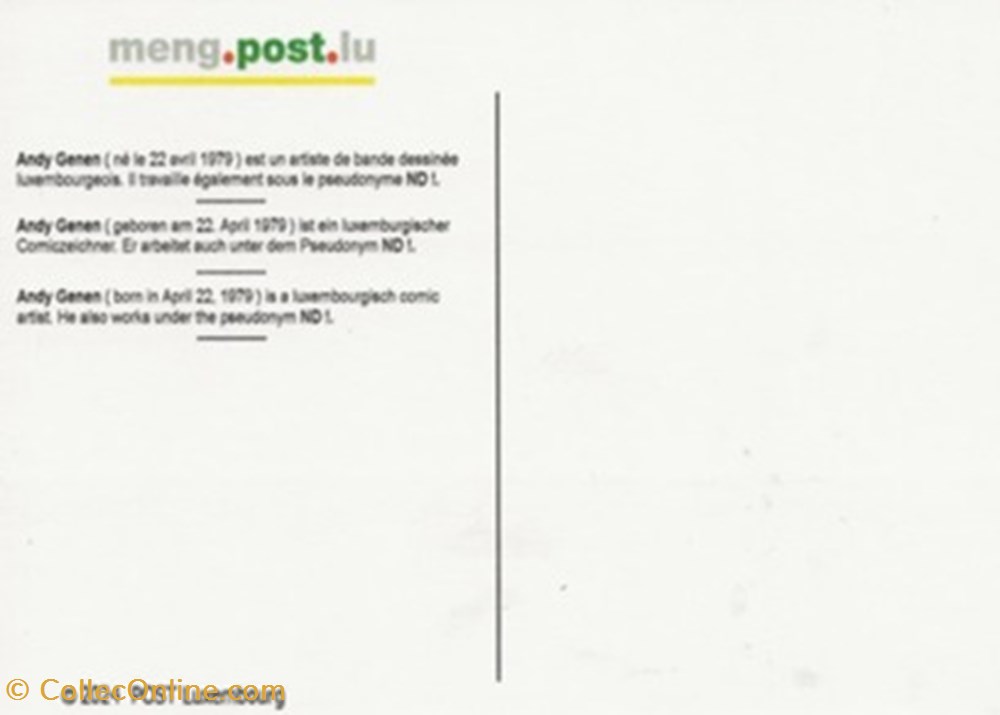 Contern (Luxembourg) 2023 cartes postales bande dessinee contern luxembourg 2023