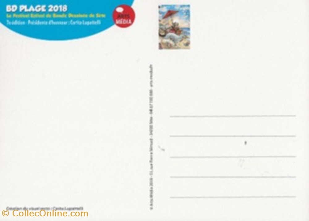 Sète (34) 2018 cartes postales bande dessinee sete 34 2018