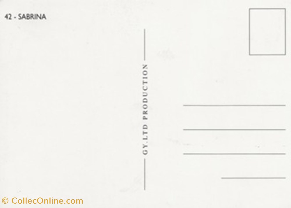 Sabrina cartes postales autres sabrina