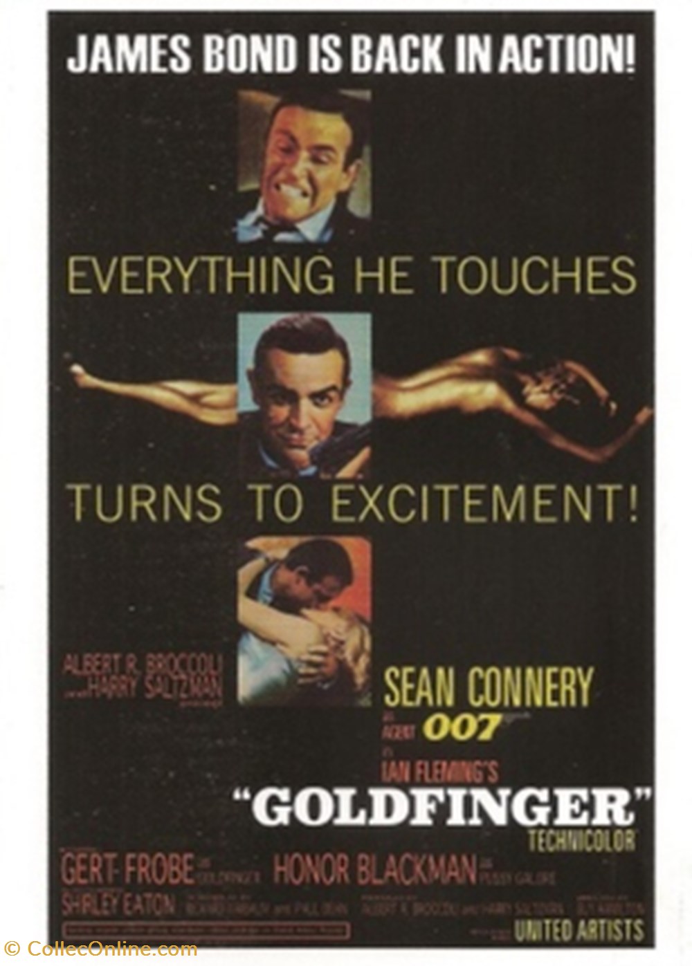 Goldfinger cartes postales autres goldfinger