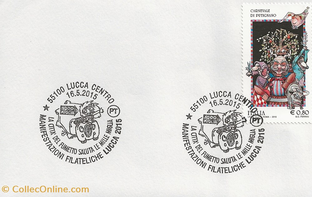 timbres lucca italie 2015 la citta del fumetto saluta le mille miglia
