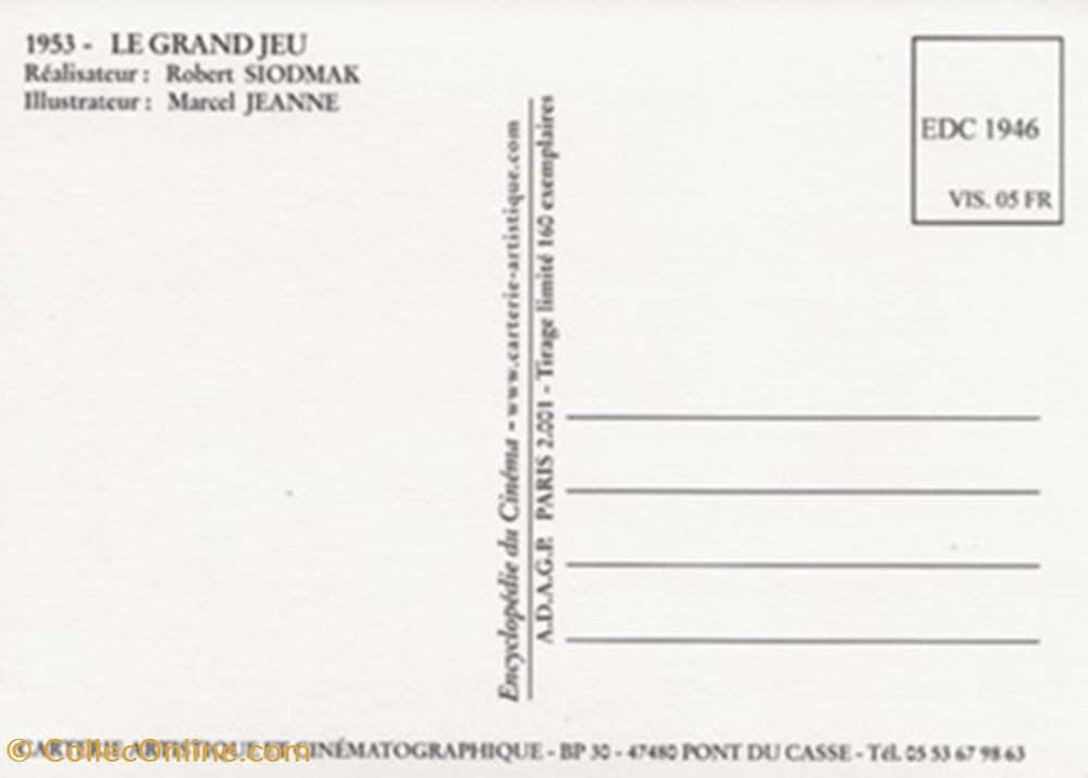cartes postales autres le grand jeu