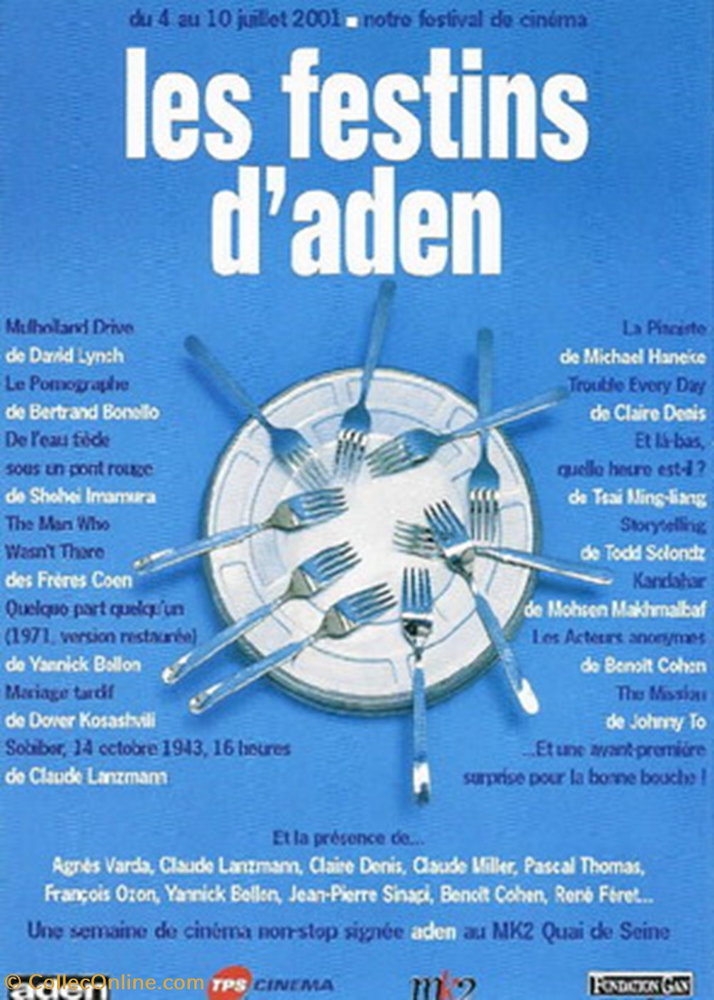 cartes postales autres paris festival de cinema le festin aden 2001
