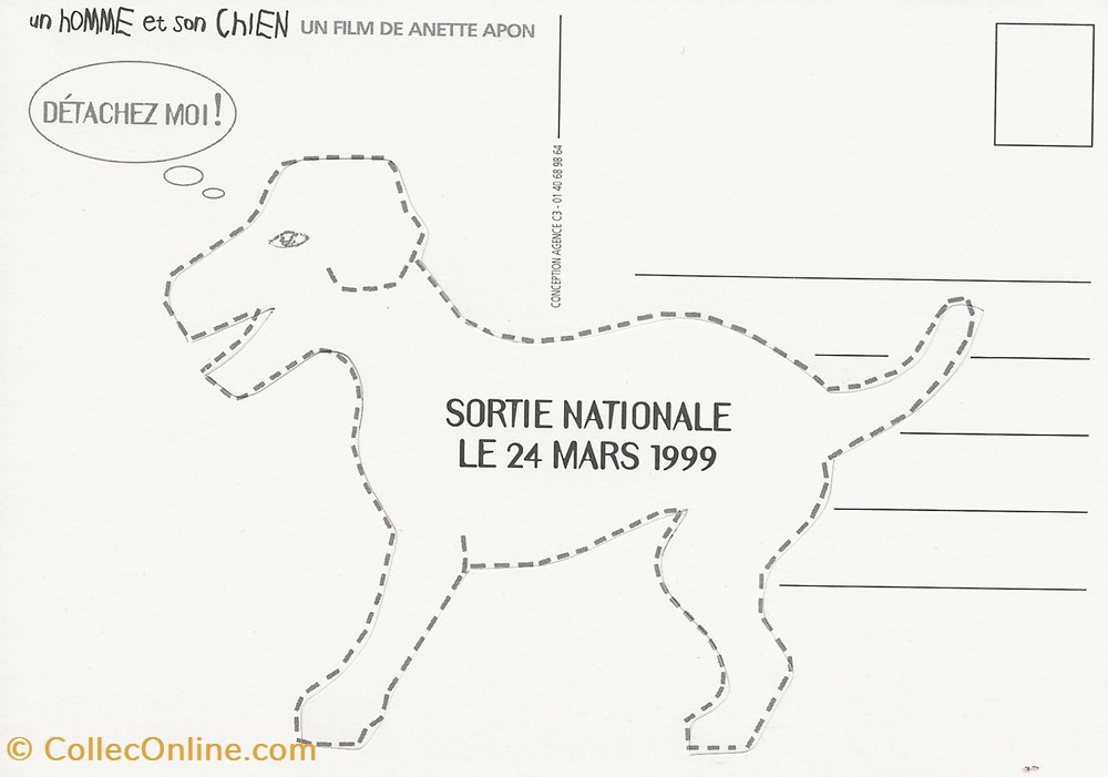 Un homme et son chien cartes postales autres un homme et son chien