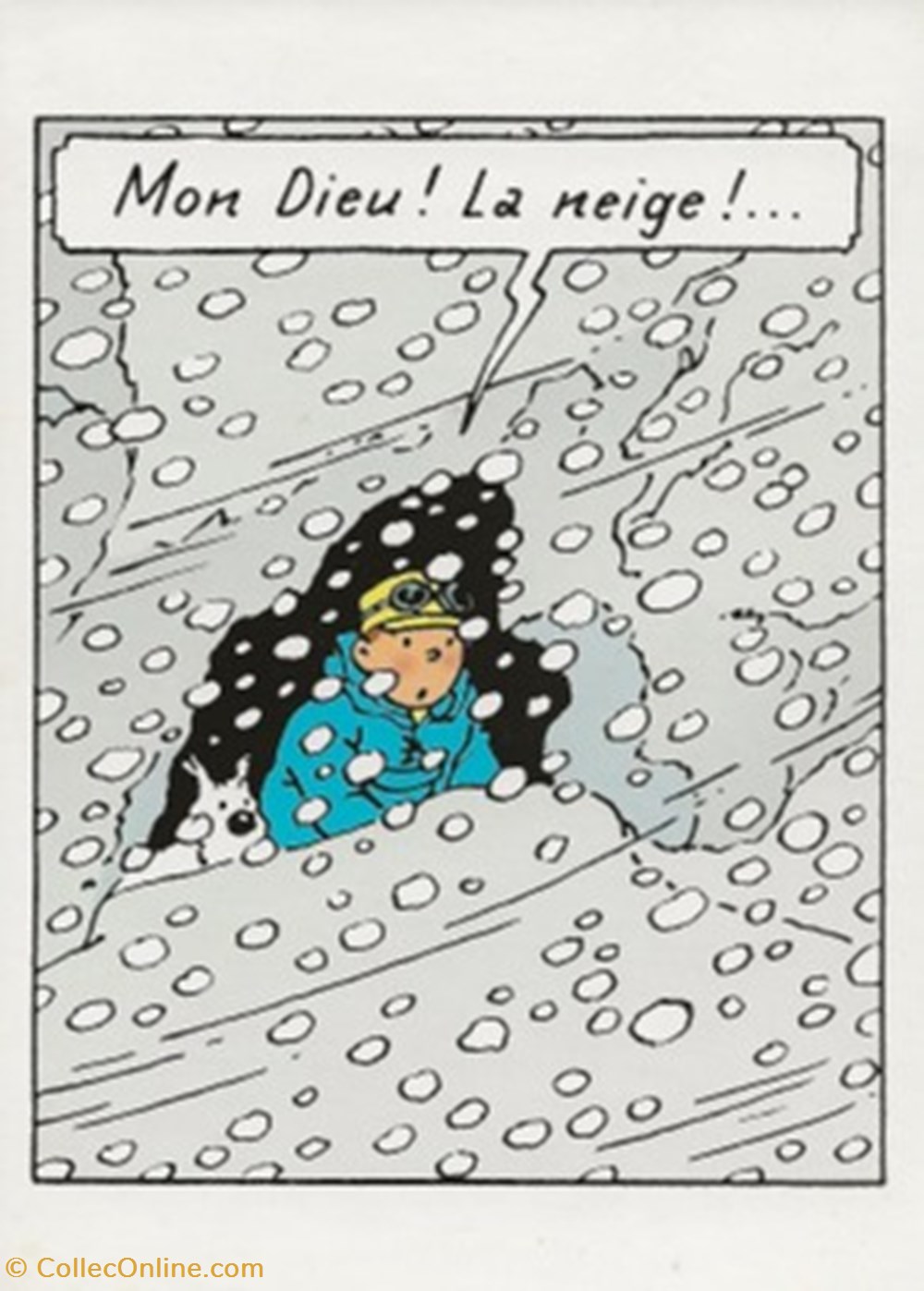 cartes postales bande dessinee tintin