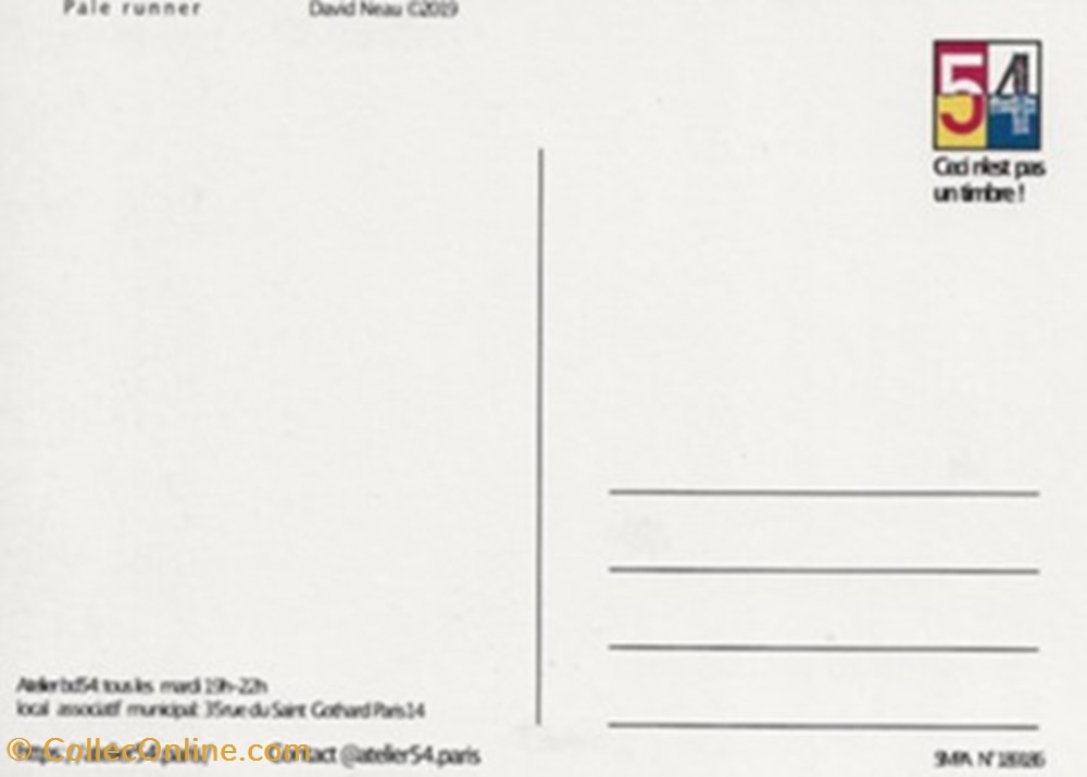Atelier 54 4 cartes postales bande dessinee atelier 54