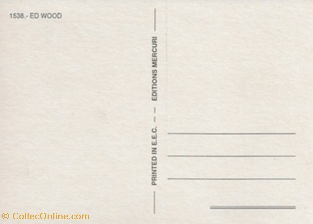 Ed Wood cartes postales autres ed wood
