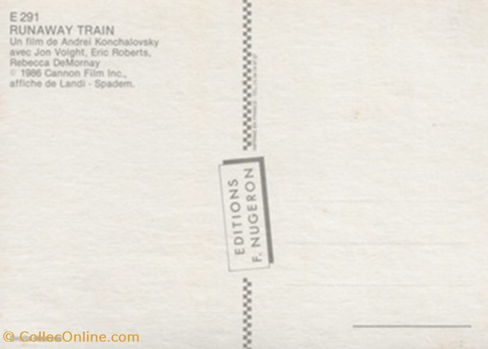 Runaway train cartes postales autres runaway train