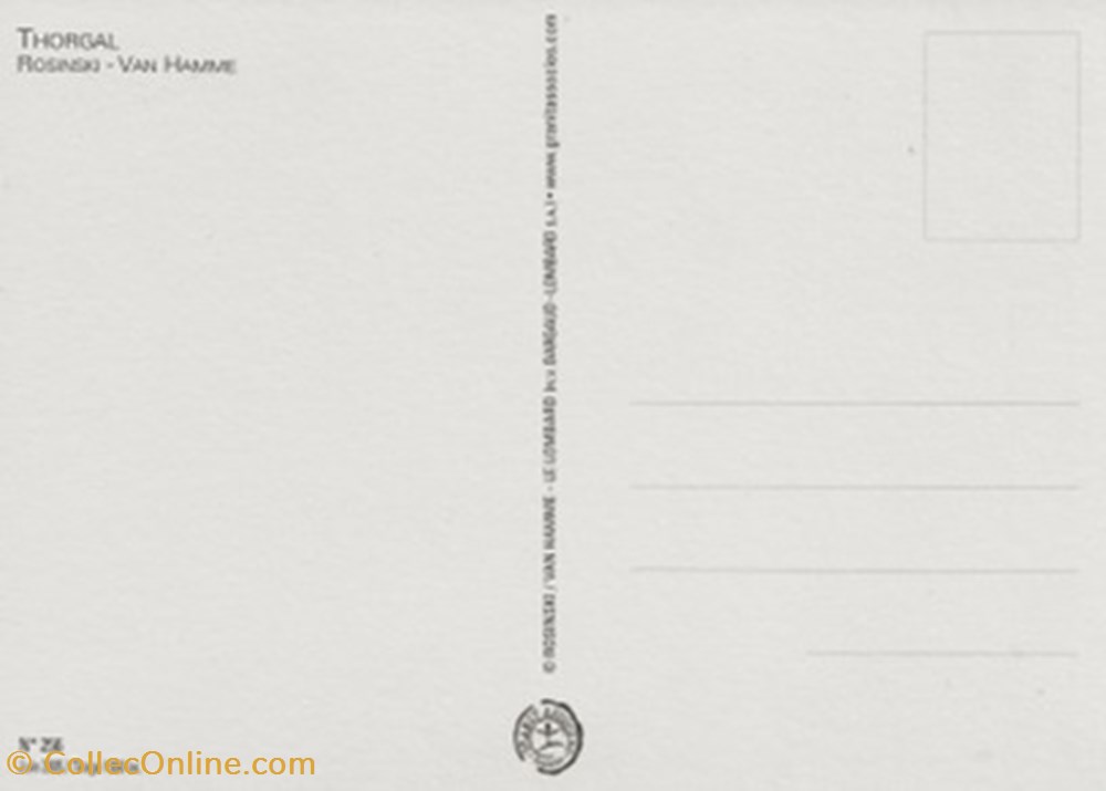Thorgal cartes postales bande dessinee thorgal