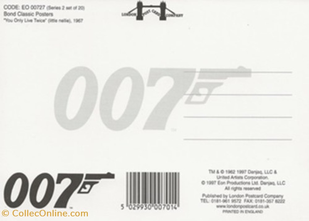 cartes postales autres you only live twice