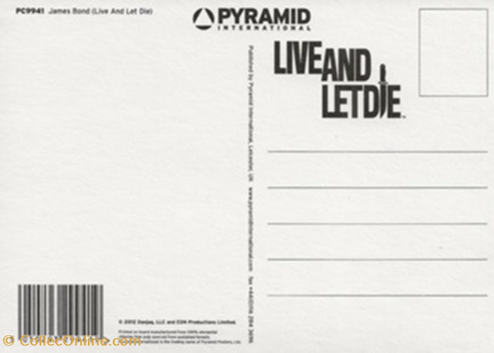 Live and let die 2 cartes postales autres live and let die