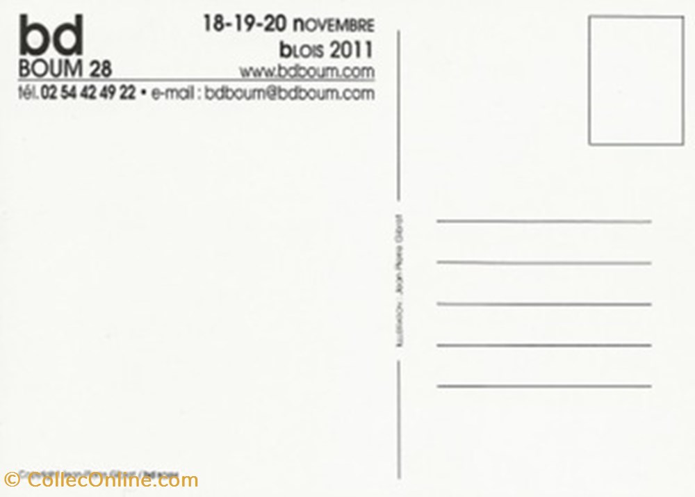 cartes postales bande dessinee blois 41 2011
