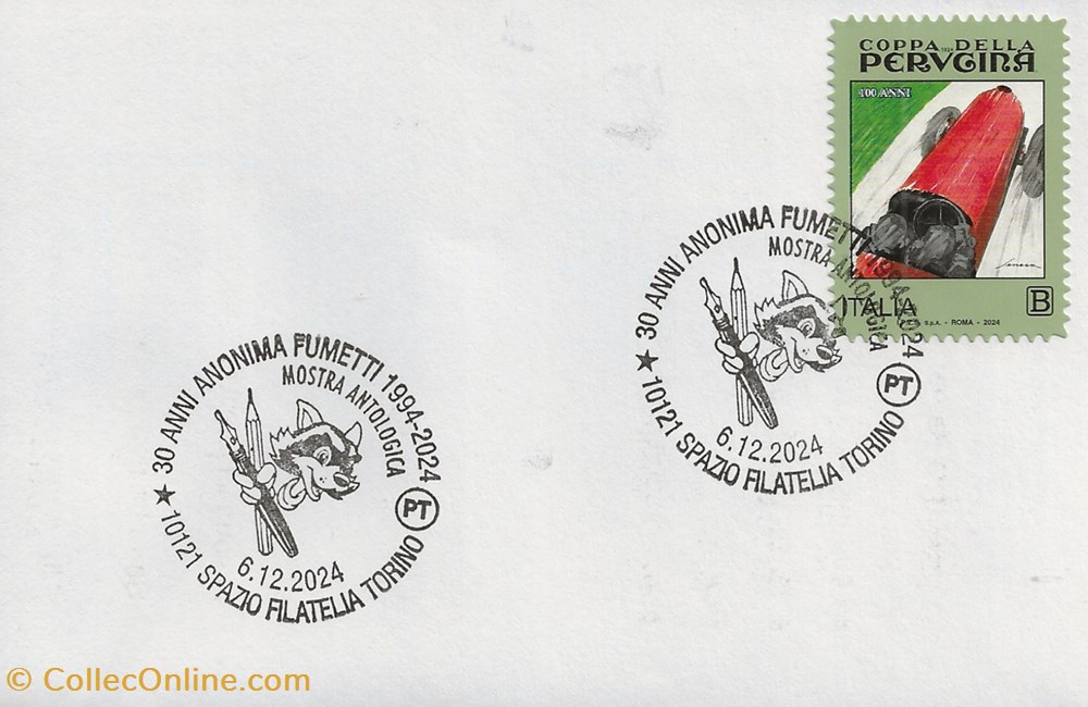 timbres torino italie 2024 30 anni anonima fumetti 1994 2024