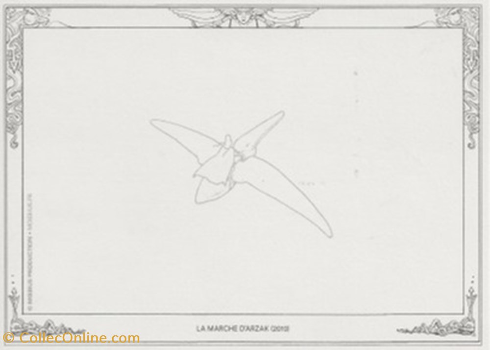 Arzak l'intemporel 2 cartes postales bande dessinee arzak intemporel