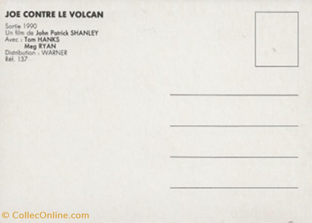 Joe contre le volcan cartes postales autres joe contre le volcan