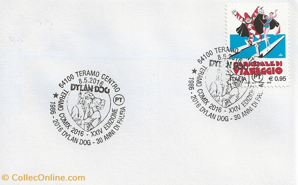 Teramo (Italie) 2016 Teramo comix - XXIV edizione - Dylan dog timbres teramo italie 2016 teramo comix xxiv edizione dylan dog