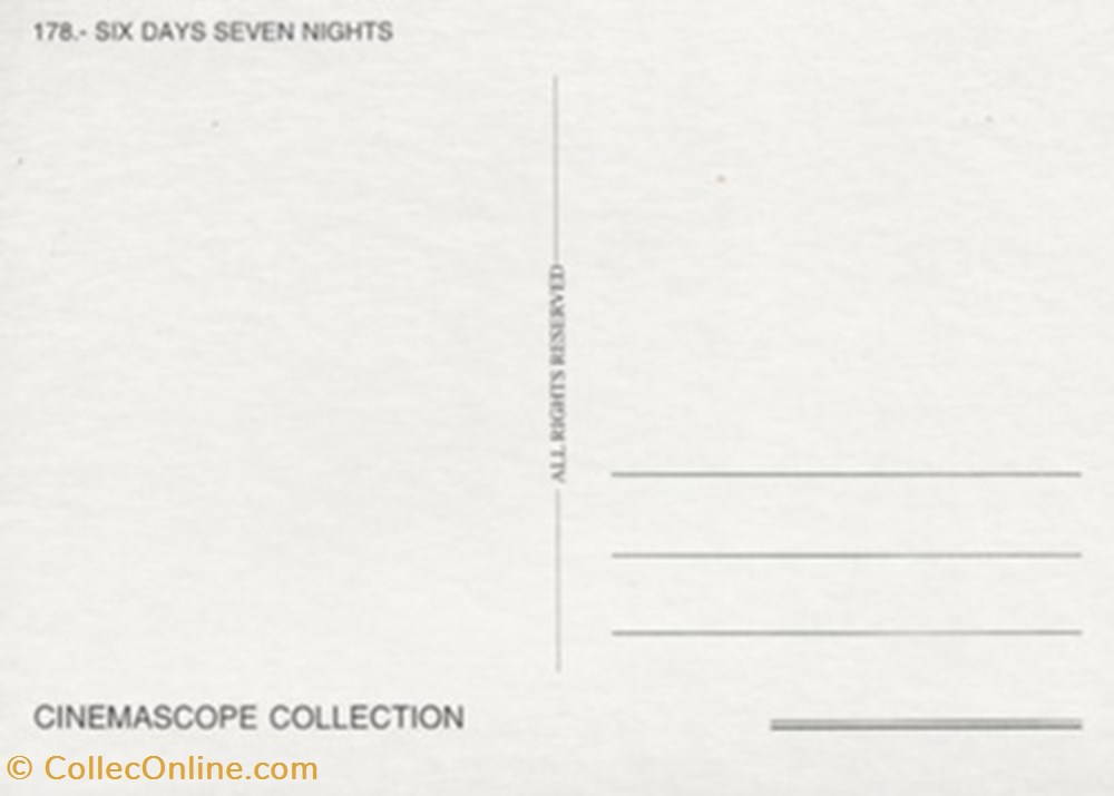 Six days seven nights cartes postales autres six days seven nights