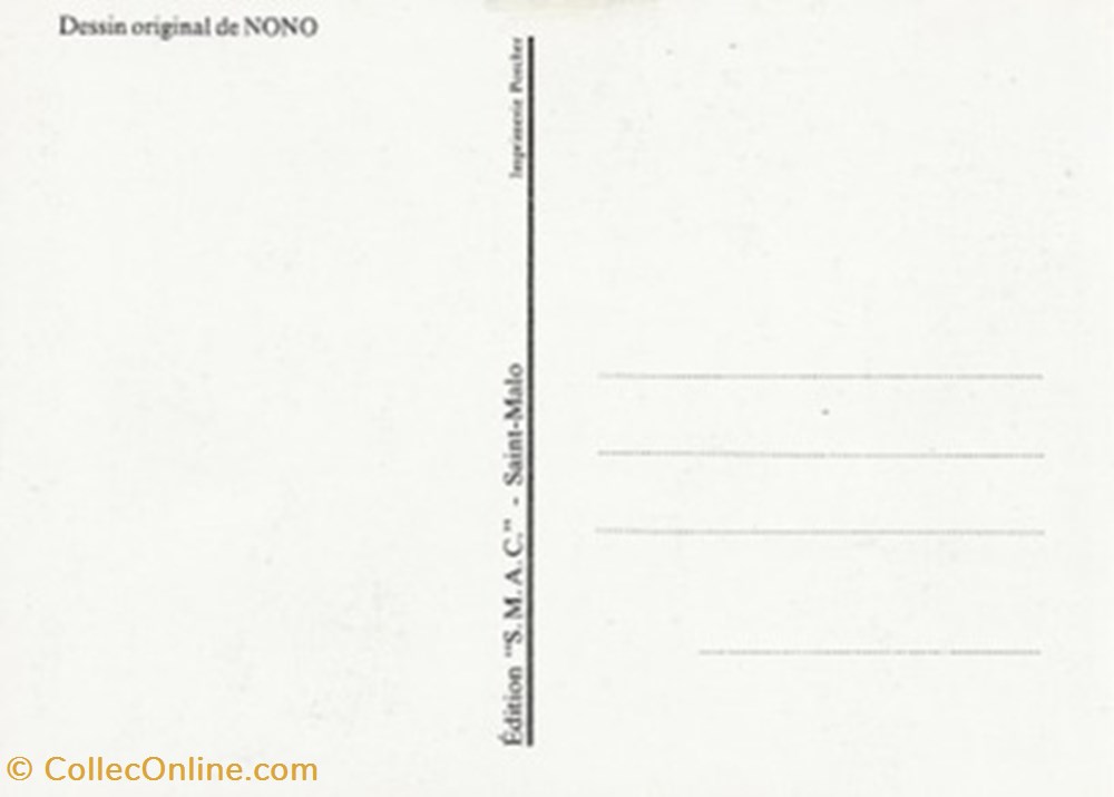 cartes postales bande dessinee saint malo 35 1986
