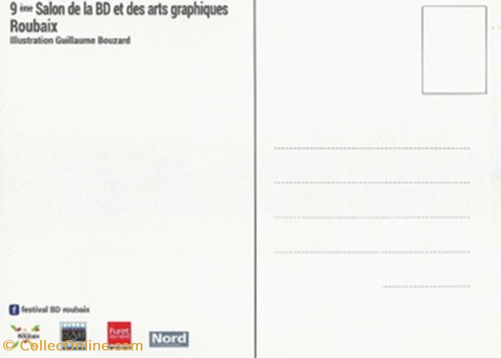 Roubaix (59) 2014 cartes postales bande dessinee roubaix 59 2014