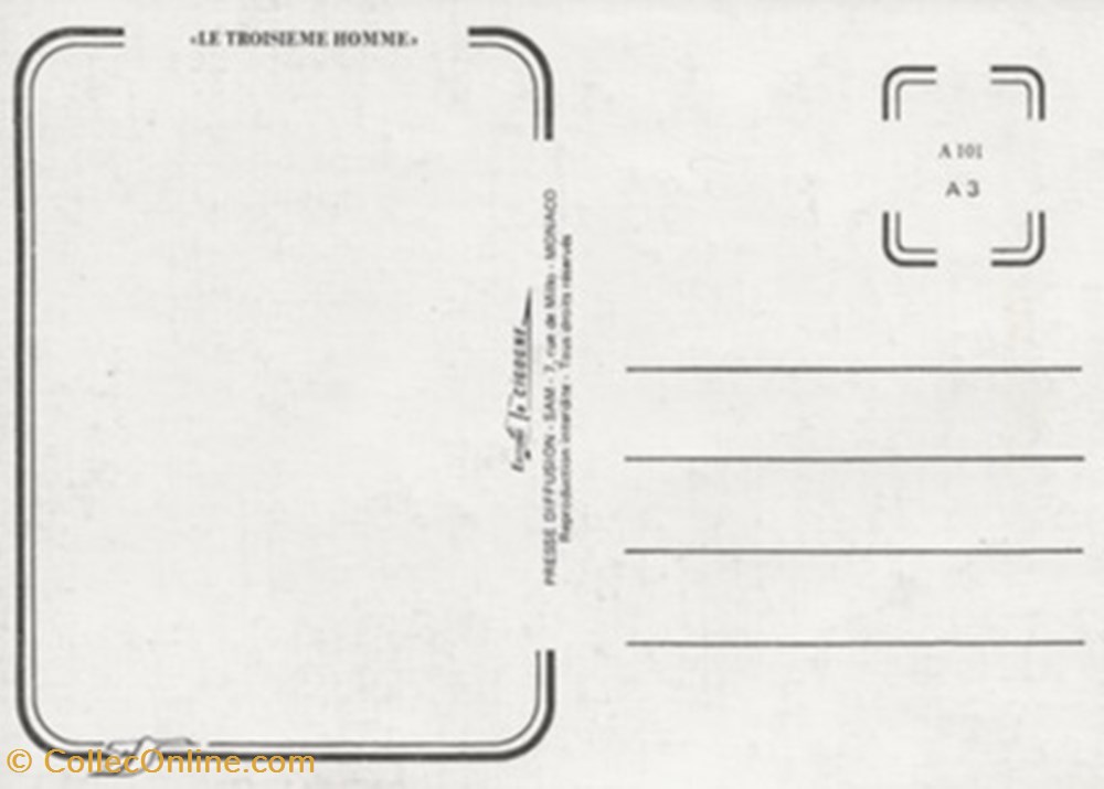 cartes postales autres le troisieme homme