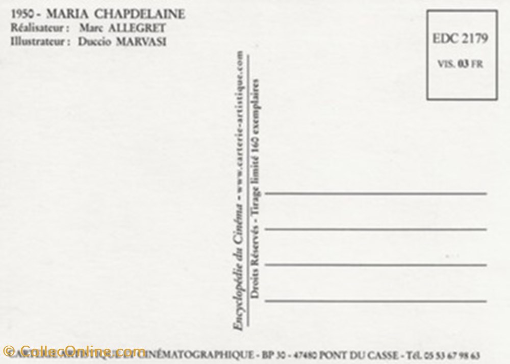 Maria Chapdelaine cartes postales autres maria chapdelaine