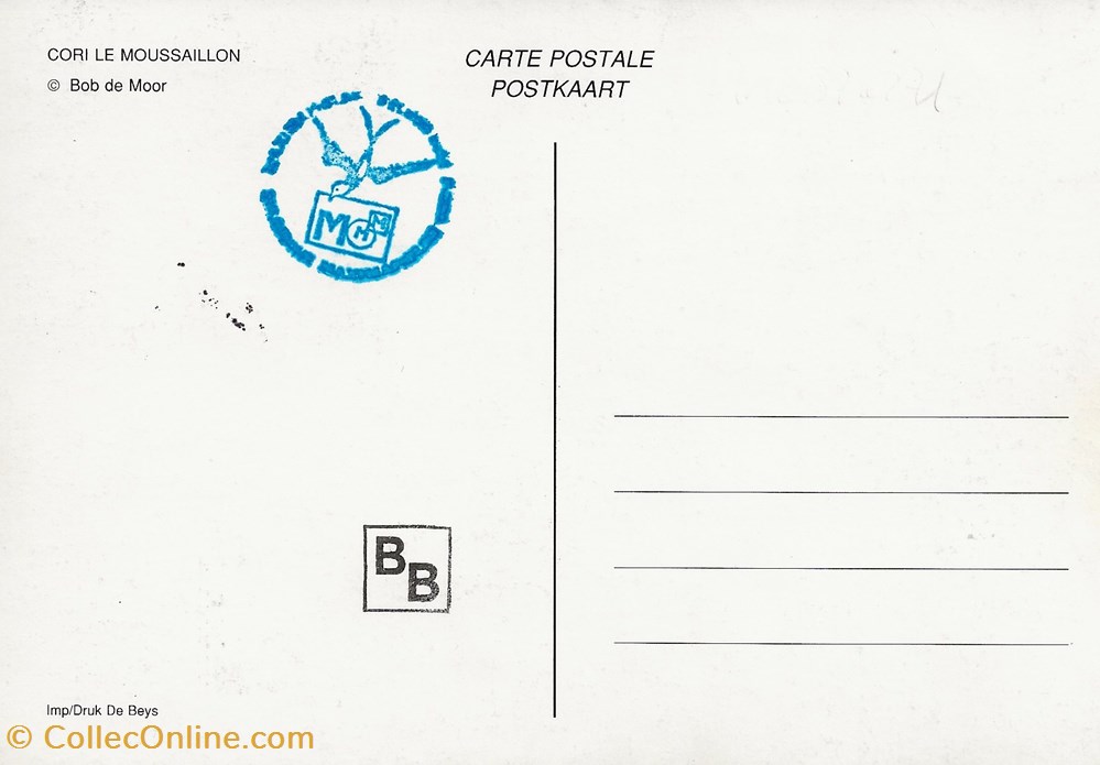 cartes postales bande dessinee cori le moussaillon