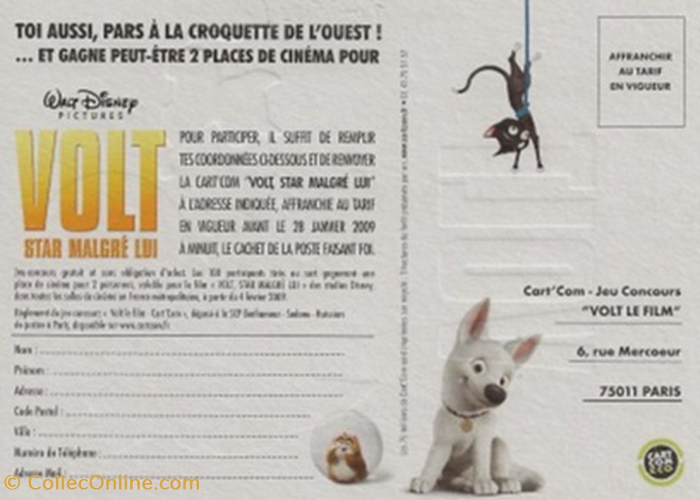 Volt, star malgré lui cartes postales autres volt star malgre lui